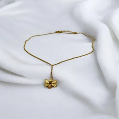 Collier Fleur Dorée