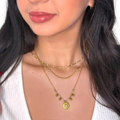 Collier Multi Rang Perles