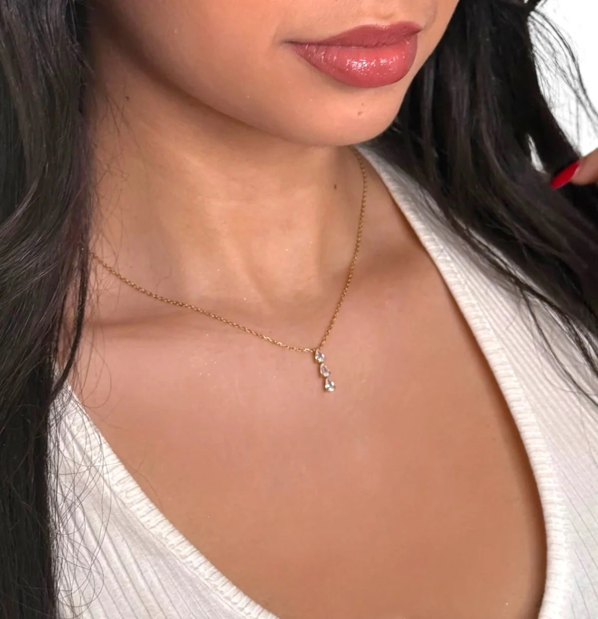 Collier Trilogie Doré