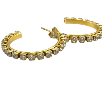 Boucles Dorées Cristaux Luxe