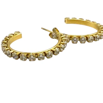 Boucles Dorées Cristaux Luxe