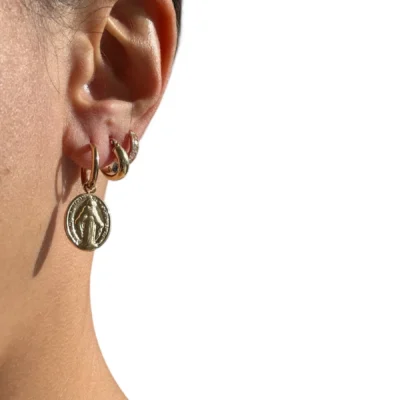 Boucles Médaillon Relief