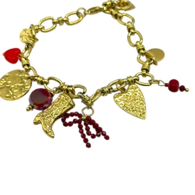 Bracelet Charms Bottine Cœur