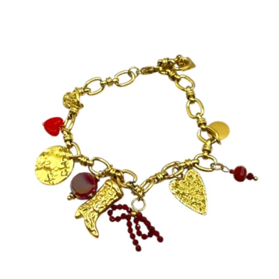 Bracelet Charms Bottine Cœur