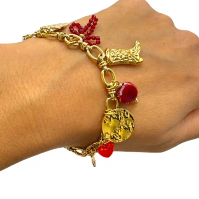 Bracelet Charms Bottine Cœur