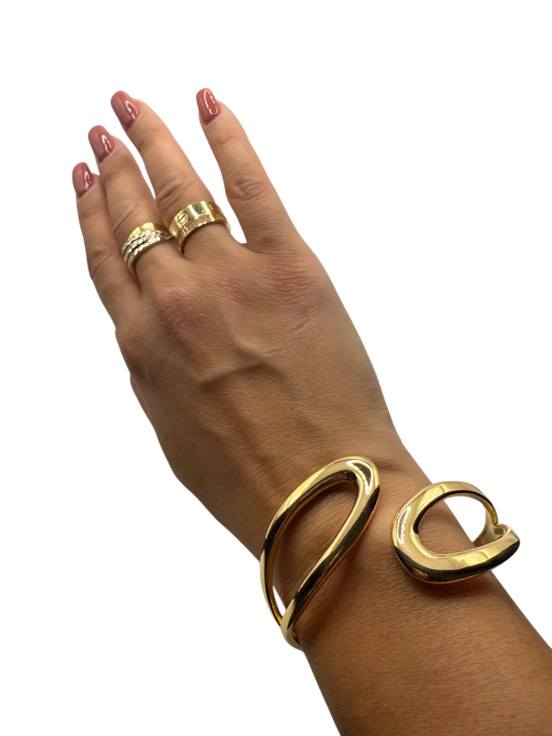 Bracelet Manchette Doré 2 Bracelet Manchette Dore
