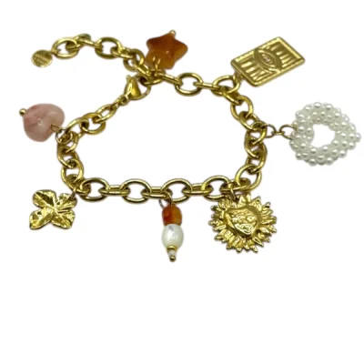 Bracelet Œil Dore Perle