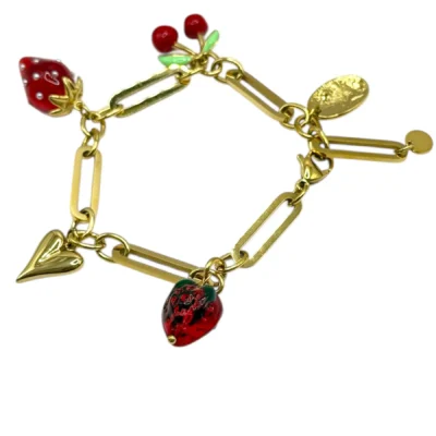 Bracelet breloques fruitées