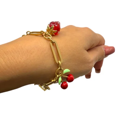 Bracelet breloques fruitées
