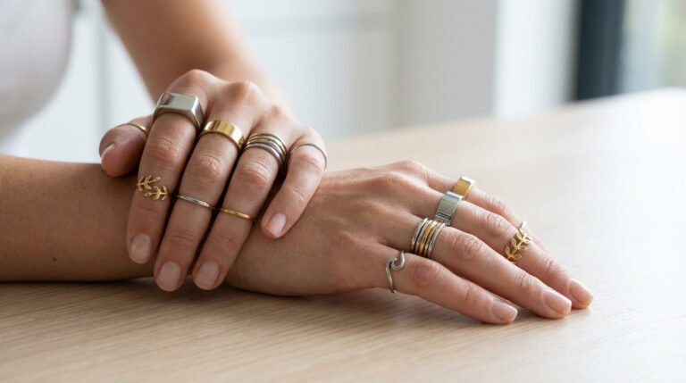 Tendance bague acier inoxydable femme 2025 : le mix parfait 13 Tendance bague acier inoxydable femme 2025 : le mix parfait