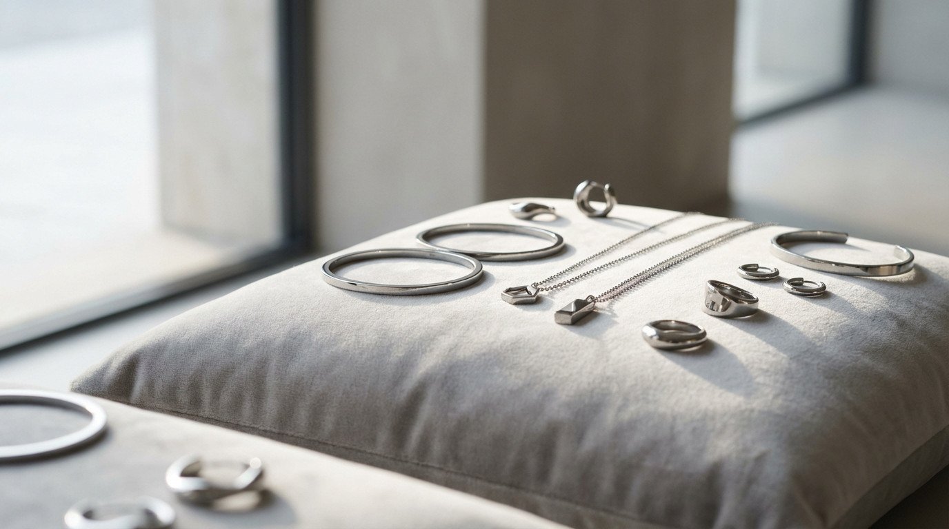 modern stainless steel jewelry sleek and elegant