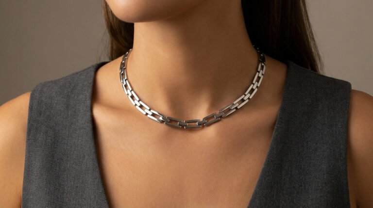 Ras de cou acier inoxydable : la pièce maîtresse de 2026