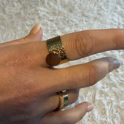 Bague Nature Sculptée – L'Essence de la Nature à Votre Doigt en acier inoxydable 316L