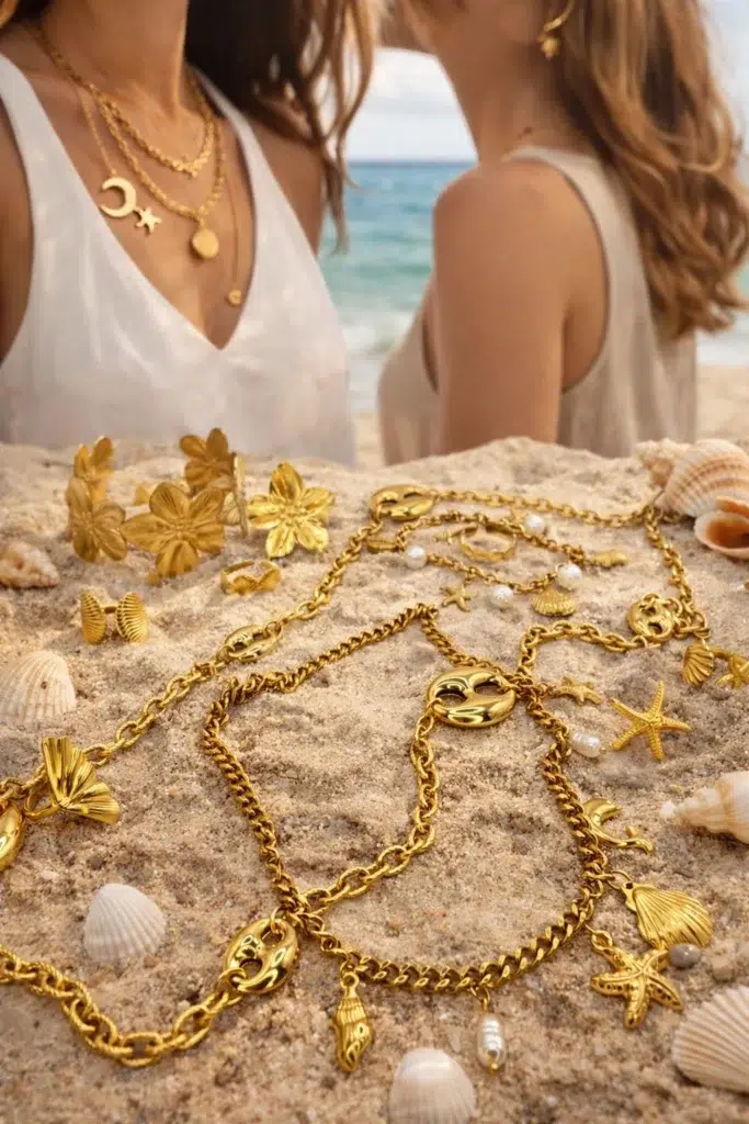 Bijoux bohème femme été : l'art de briller naturellement 3 Bijoux-Acier-Inoxydable-Tendance-2026