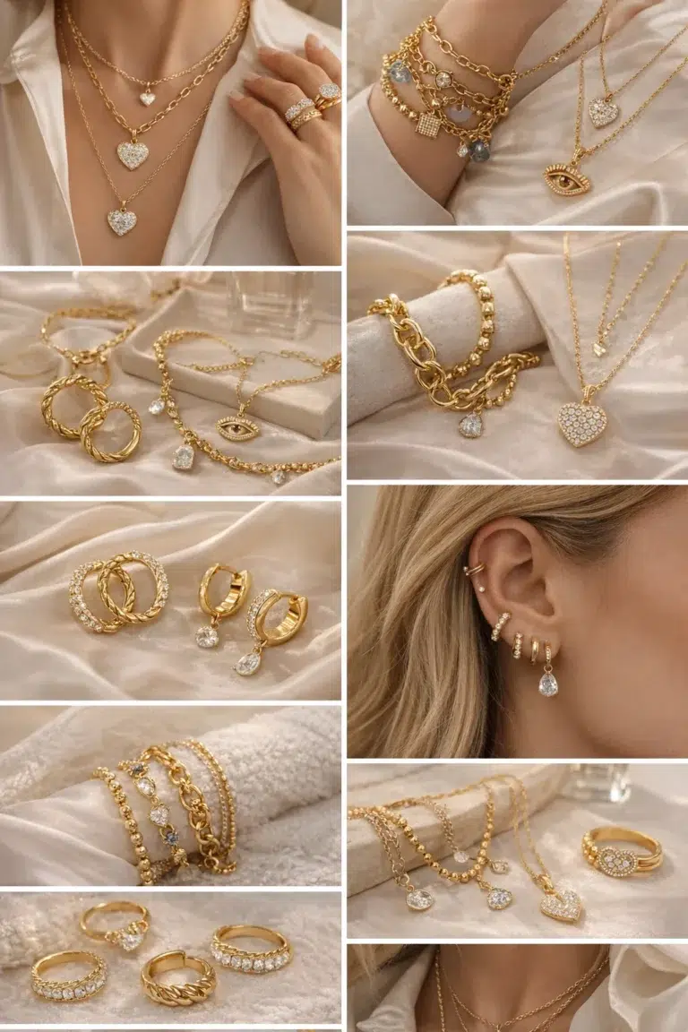 Bijoux-en-acier-inoxydable-dore-elegants