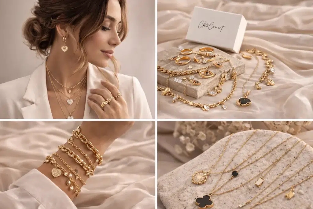 Bijoux bohème femme été : l'art de briller naturellement 4 Bijoux-en-or-et-accessoires-elegants