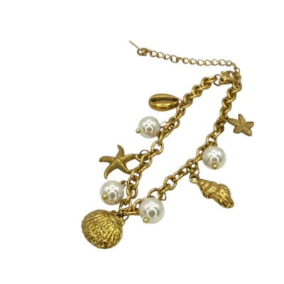 Collier Charms Trésors de la Mer Doré