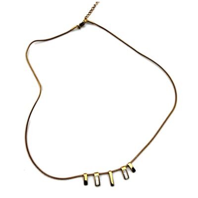 Collier Barrettes Dorées