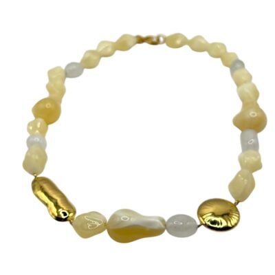 Collier Éclat d'Ivoire Doré