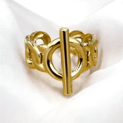 Bague Anneau et Barre Femme