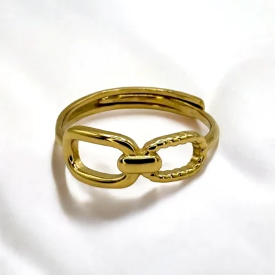 Bague Chaîne Dorée