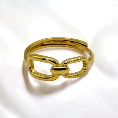 Bague Chaîne Dorée