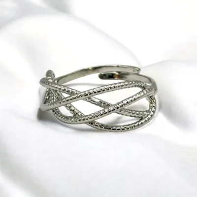 Bague Liens Argentée