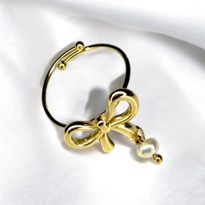 Bague Nœud Perle