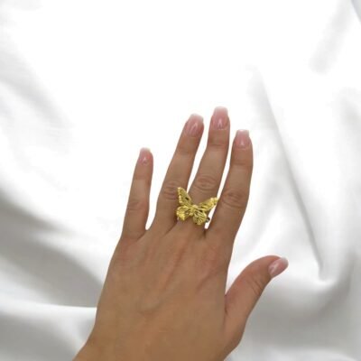 Bague Papillon Sculpté