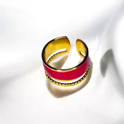 Bague Rainure Élégante