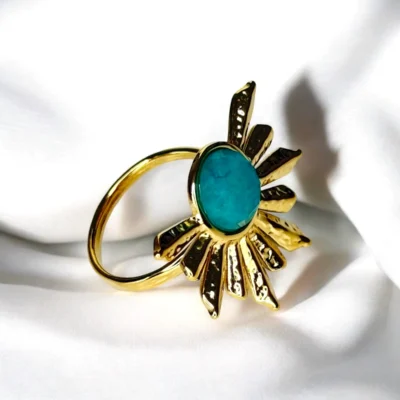 Bague Soleil Pierre Turquoise