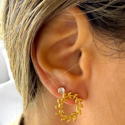 Boucles d'Oreilles Nature Couronne