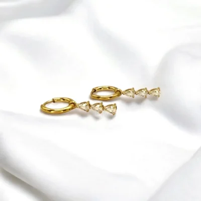 Boucles d'Oreilles Trilogie Dorées