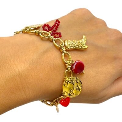 Bracelet Charms Bottine Cœur