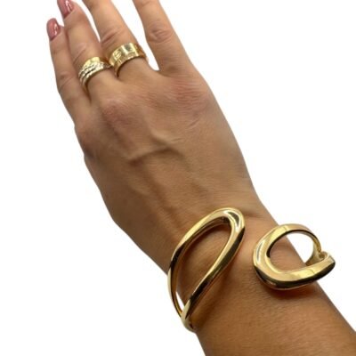 Bracelet Manchette Doré
