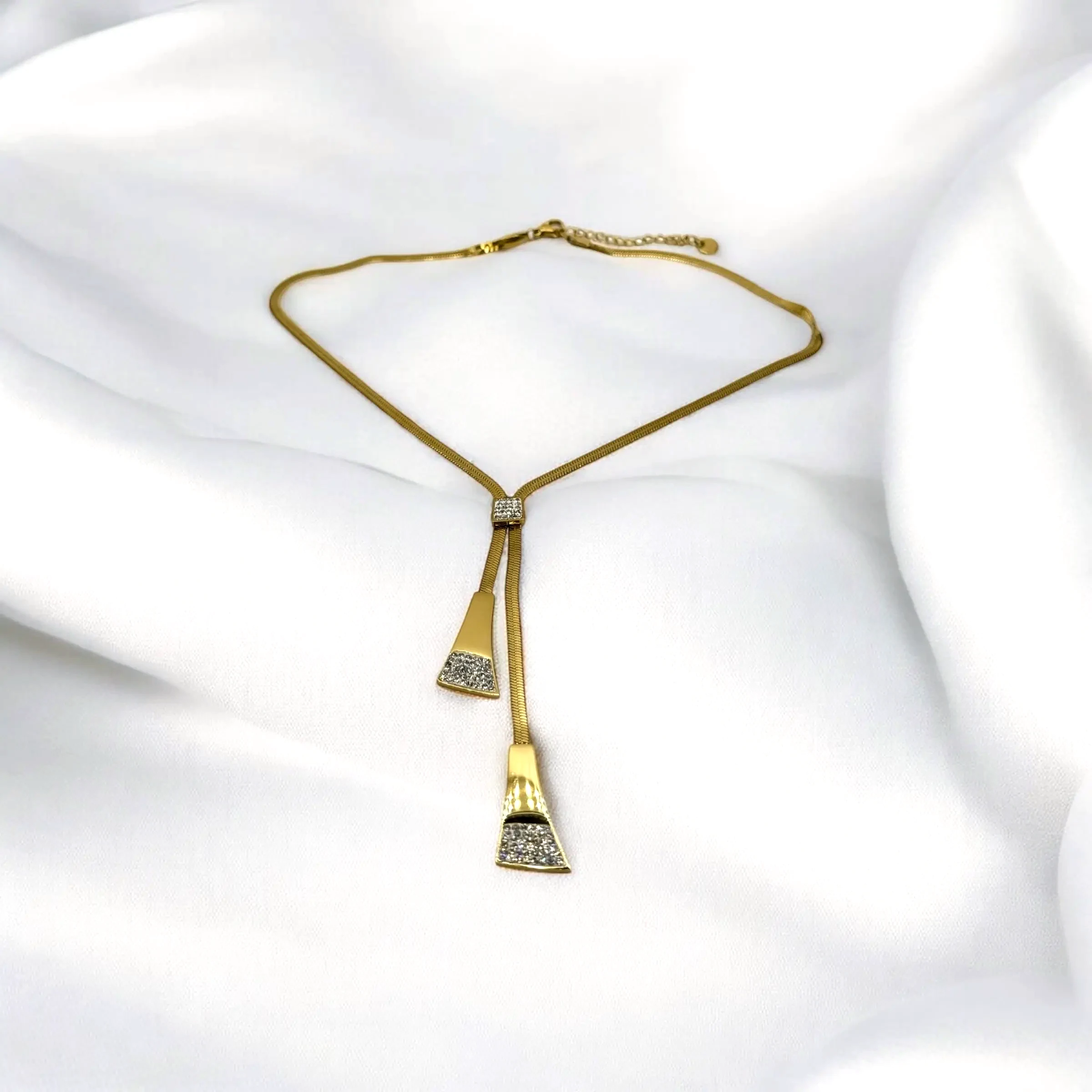 Collier Cascade Doré Femme 3 Collier Cascade Doré Femme – Image 3
