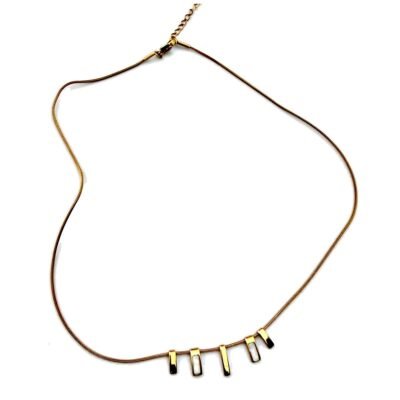 Collier Barrettes Dorées
